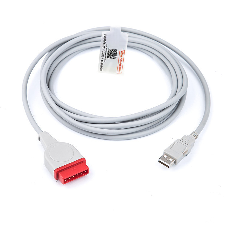 الضغط الدموي الغازي (IBP Adapter) كابل (GE Healthcare Transducer)