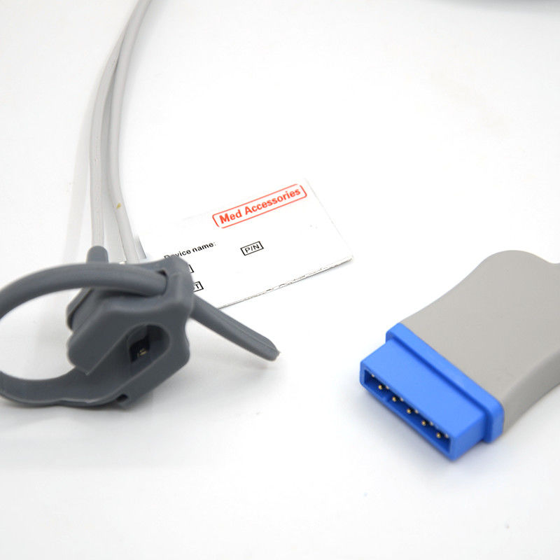 الرأس الناعم للبالغين Spo2 Sensor 11 Pin Pulse Oximeter Probe Latex Free Reusable Neonate Wrap