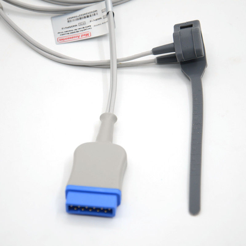 الرأس الناعم للبالغين Spo2 Sensor 11 Pin Pulse Oximeter Probe Latex Free Reusable Neonate Wrap