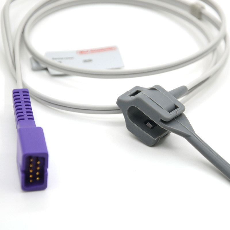 استخدام المرضى حديثي الولادة متوافق مع Nellcor مستخدم مرة أخرى Oximeter 9 دبوس متوافق مع Nellcor Spo2 Sensor