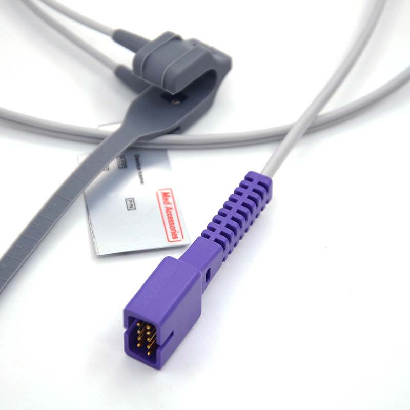 استخدام المرضى حديثي الولادة متوافق مع Nellcor مستخدم مرة أخرى Oximeter 9 دبوس متوافق مع Nellcor Spo2 Sensor
