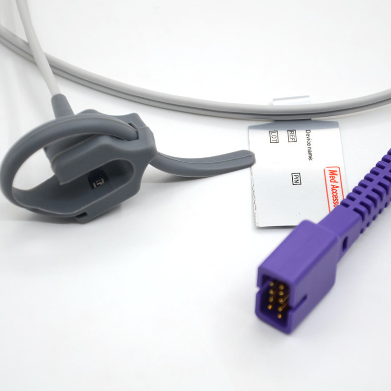 استخدام المرضى حديثي الولادة متوافق مع Nellcor مستخدم مرة أخرى Oximeter 9 دبوس متوافق مع Nellcor Spo2 Sensor