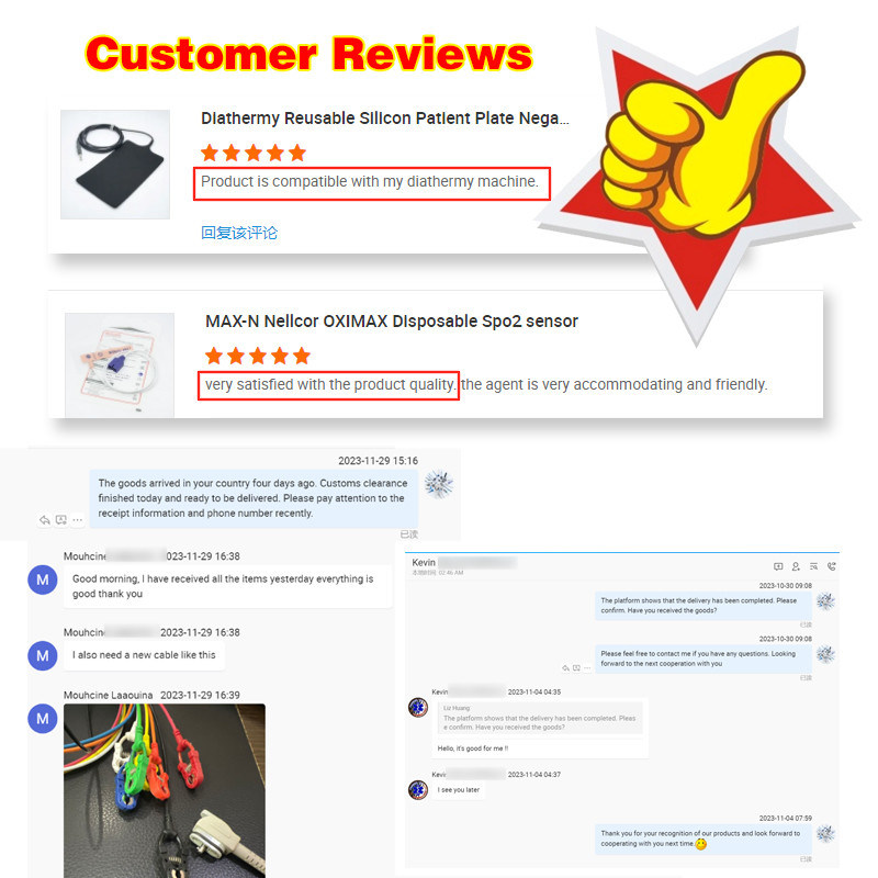 كابل طبي عملي لون رمادي متوافق مع IBP Mindray إلى MX Multi Function