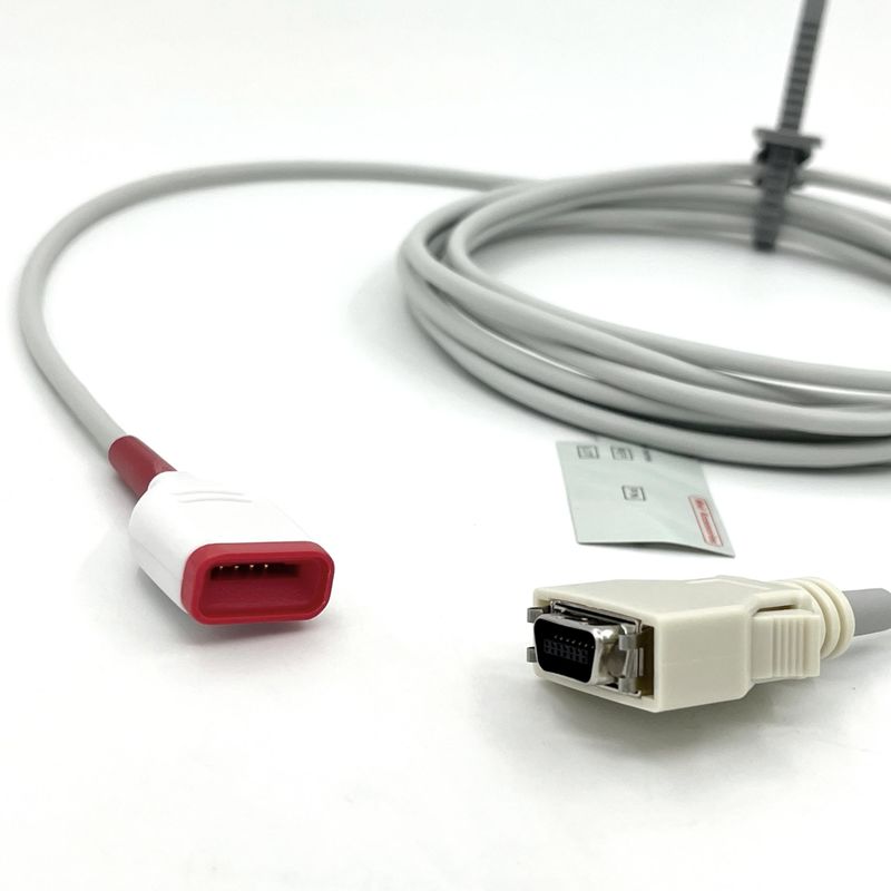 متوافق مع M-Gray TPU SpO2 كابل تمديد جهاز الاستشعار لمكونات مراقبة الرعاية الطبية