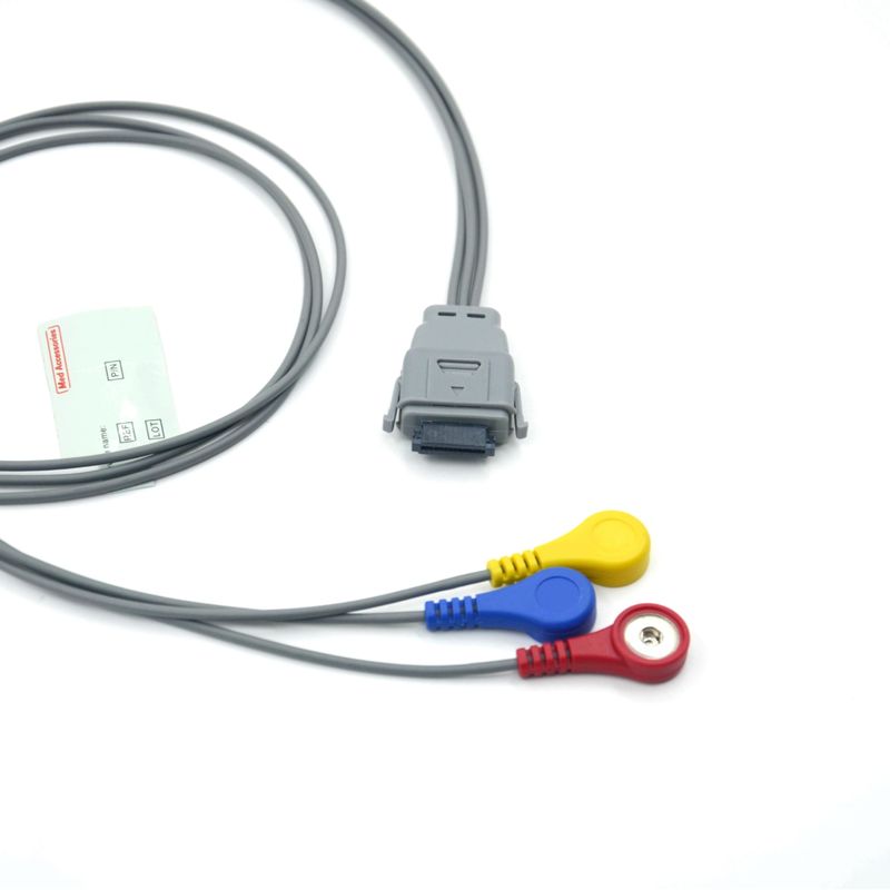 متوافق Edan SE-2003 5 الرصاص هولتر كابل ECG مع قفزة تستخدم للبالغين / الأطفال