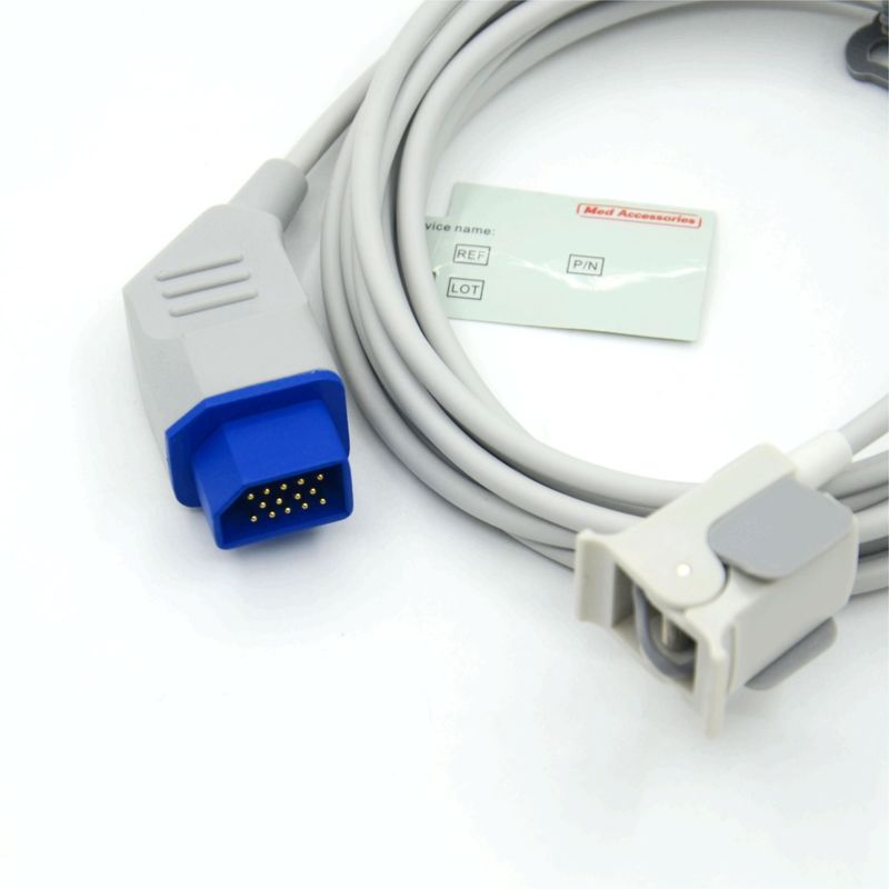 ملحقات شاشة قابلة لإعادة الاستخدام من الشركة المصنعة متوافقة مع مستشعر Nihon Kohden Pediatric finger Spo2 القابل لإعادة الاستخدام بـ 14 سنًا
