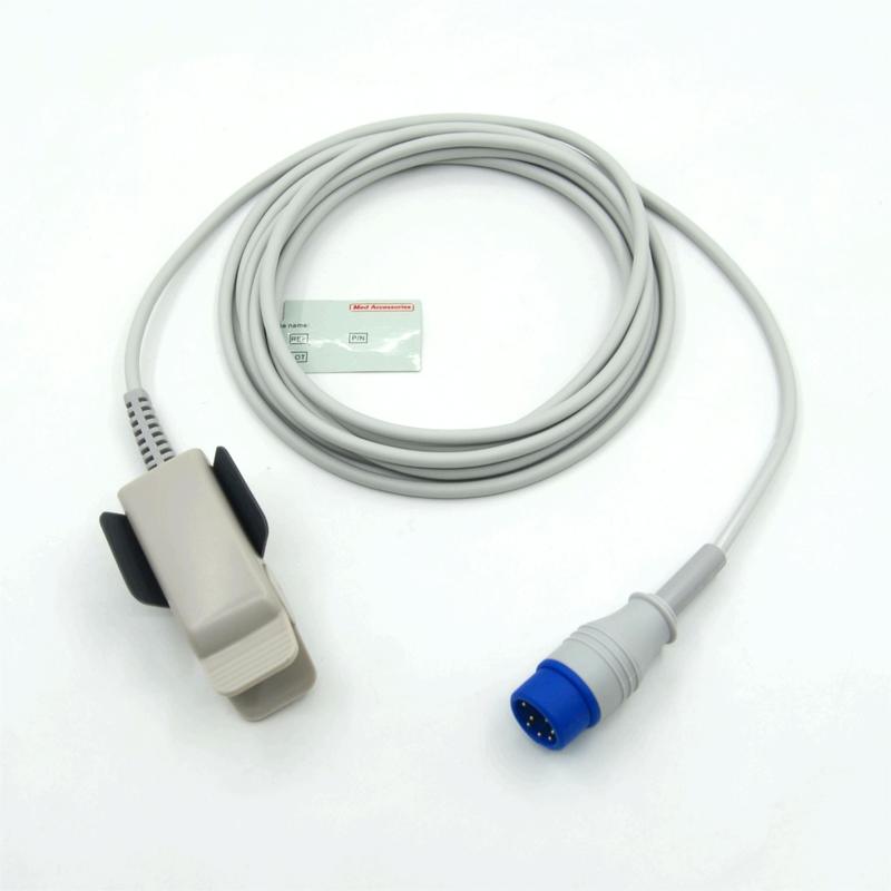 متوافق Zoll M2 قابل لإعادة الاستخدام للكبار مصنع مقطع مراقبة الملحقات مستشعر SpO2