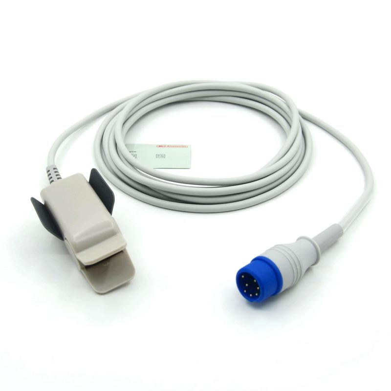 متوافق Zoll M2 قابل لإعادة الاستخدام للكبار مصنع مقطع مراقبة الملحقات مستشعر SpO2