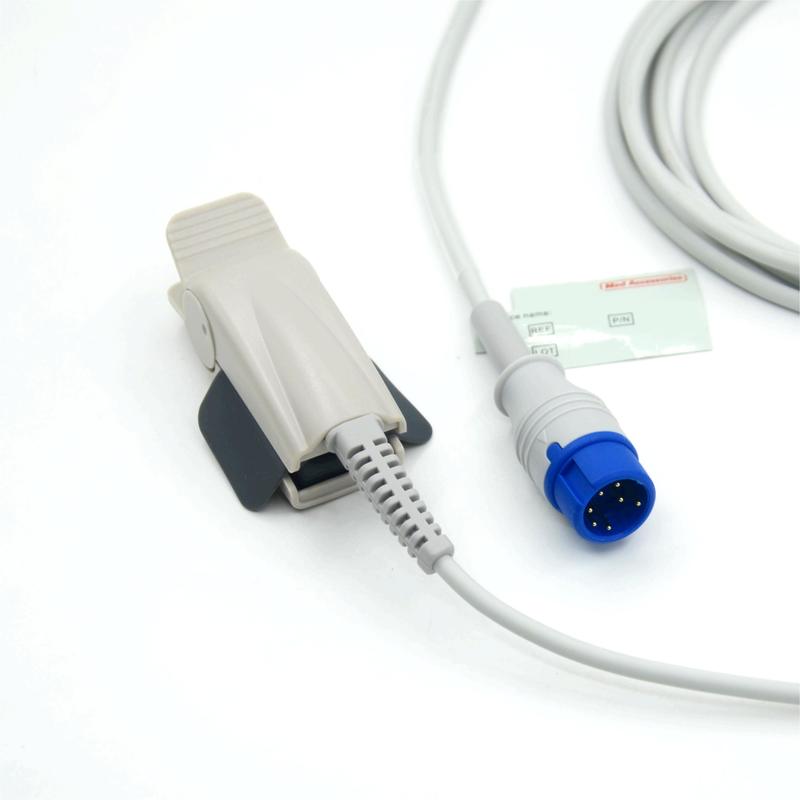 متوافق Zoll M2 قابل لإعادة الاستخدام للكبار مصنع مقطع مراقبة الملحقات مستشعر SpO2